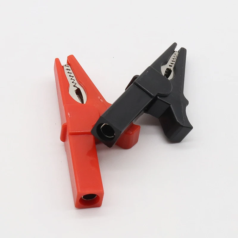 Alligator Clips 2PCS Battery Test Clip 55MM HV Alligator Clip For Banana Plug 4mm Multimeter Pen Cable Probes Crocodile