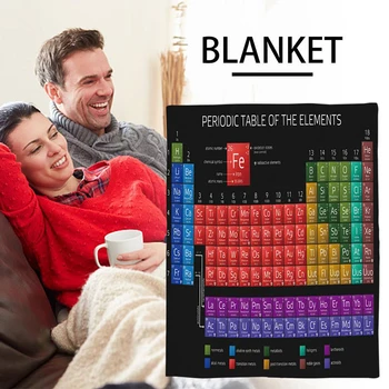 

Periodic Table Blanket Digital Printing Chemistry Periodic Table Of Elements Soft Warm Microfiber Flannel Blanket P7Ding