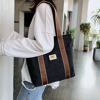 

Canvas Bag Women's Shoulder 2020 Hot Selling INS WOMEN'S Bag Students Shoulder Bag Large Capacity Handbag