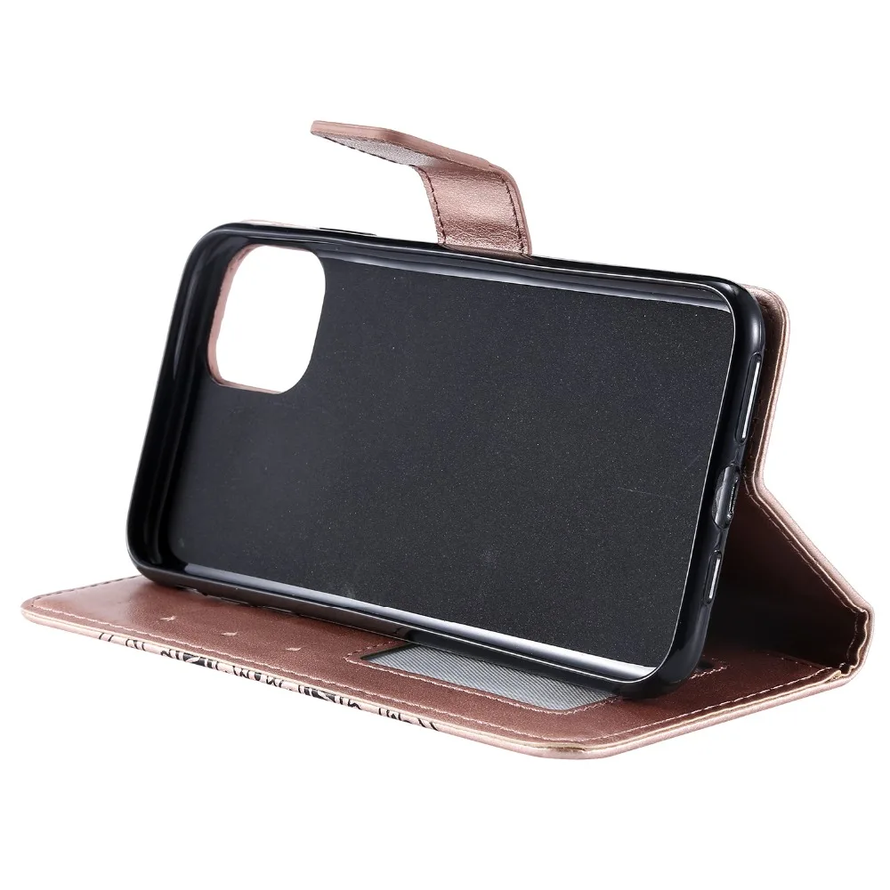 50 шт./лот, чехол с цветочным рисунком, 3 карты, кожаный чехол для iphone 5, 6, 7, 8 X XS, XR, XS Max, 6, 7, 8 plus, 11 Pro Max, чехол