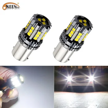 

OKEEN 2x 24W Car Led Light Bulbs 12V Canbus 1156 BA15S P21W 1157 P21/BAY15D 7443 T20 W21/3157 T25 P27/7W Auto Reversing Lamp 24V