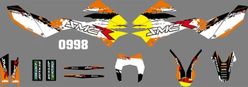 

0998 Motorcycle Team Graphic & Backgrounds Decal Sticker Kits for KTM SMCR 2012 2013 2014 2015 2016 2017 2018