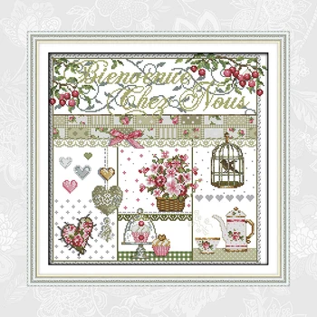 

Home life Patterns Counted Printed on Canvas DMC 11CT 14CT Chinese Cross Stitch kit Handwork Needlework Set Embroidery