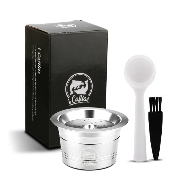 Nachfüllbare, umweltfreundliche, rostfreie STEE K Fee & Tchibo Cafissimo ALDI Expressi wiederverwendbare Kaffeekapsel-Passform für Tchibo-Maschine