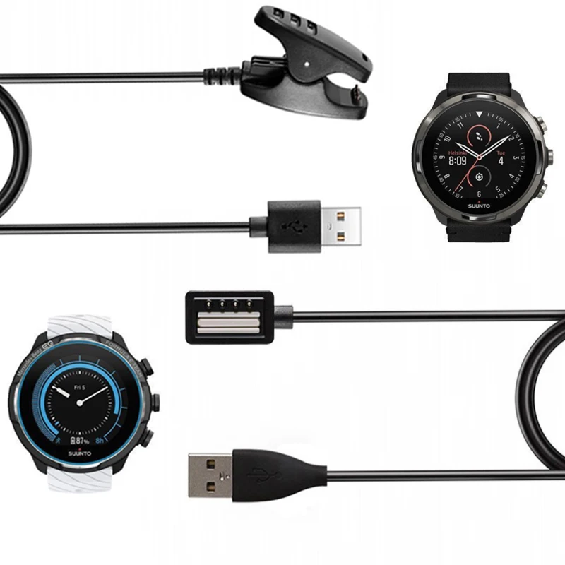 Cavo Di Ricarica Usb Caricabatterie Per Suunto 9 Baro/Peak/D5/5/3 Fitness/Spartan Sport/Trainer Polso Hr/Ultra/Ambit 4/3/2/Traversa