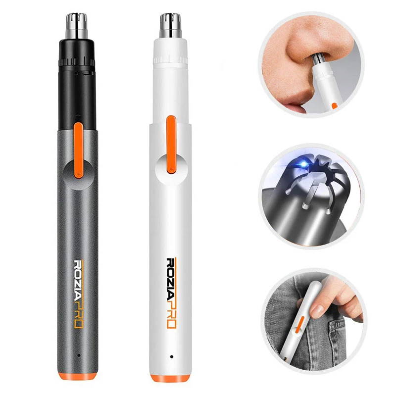 

Nose Trimmer Mini Epilator for Nose & Ear Hair with USB Fast Charging Painless Dual-Edge Mute Motor Portable Electric Trimmer