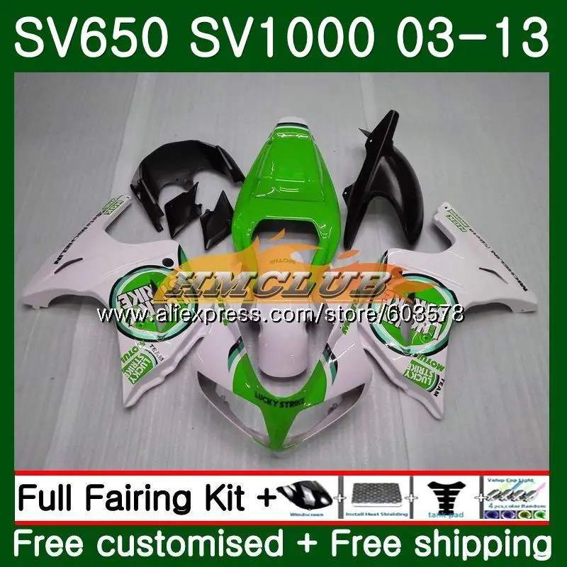 SV650S для SUZUKI 03 06 07 08 09 10 13 19CL. 73 SV1000S 2004 2005 2006 2007 2008 2009 2010 2012 2013 Лаки зеленый обтекатель