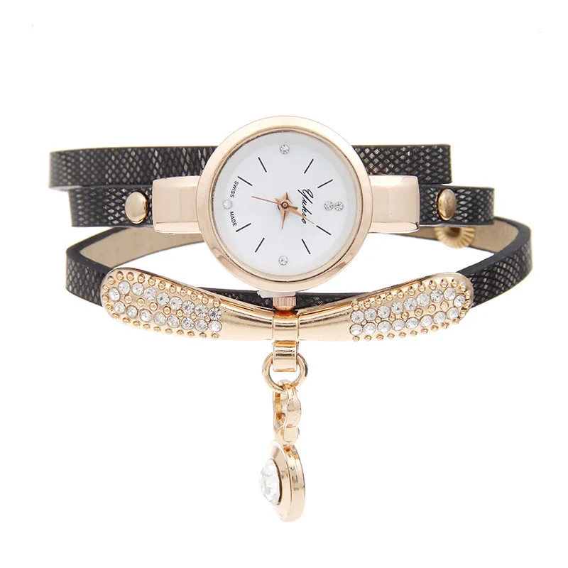 

EBay Hot Selling Chennai Fashion Watch Trend Thin Drawstring Long Chain Coiling Quartz Ladies' Watch Fashion Diamond Set Watch
