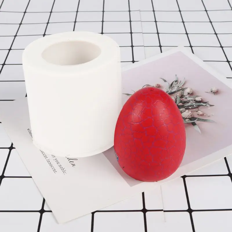 

Silicone Mold Dinosaur Egg Shape Fondant Mould DIY Handmade Soap Epoxy Molds