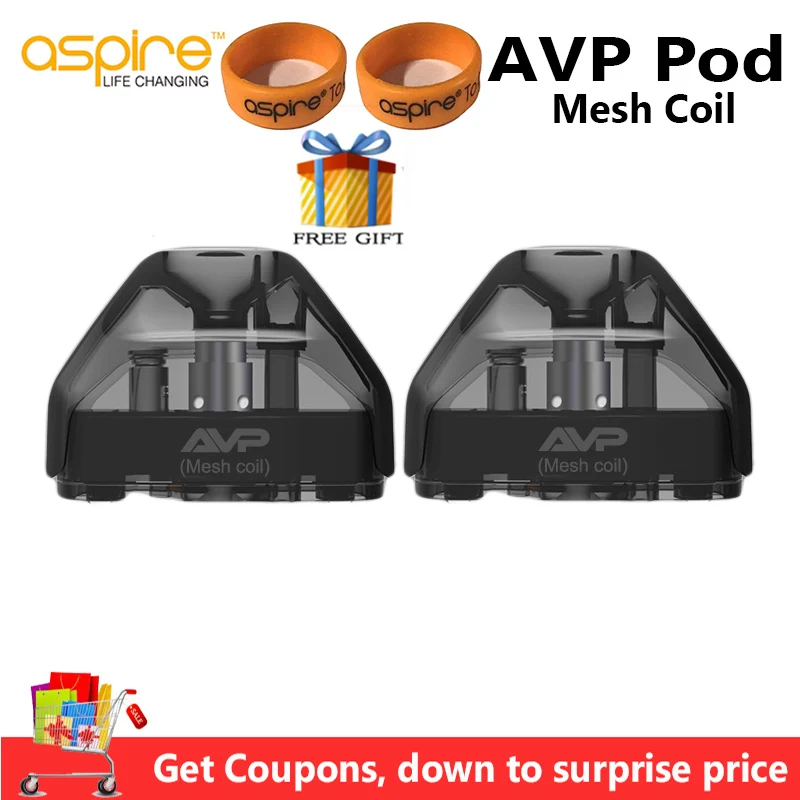 20/6 шт. Aspire AVP Pod сетчатая катушка 2 мл вейп картридж с хлопковой/керамической