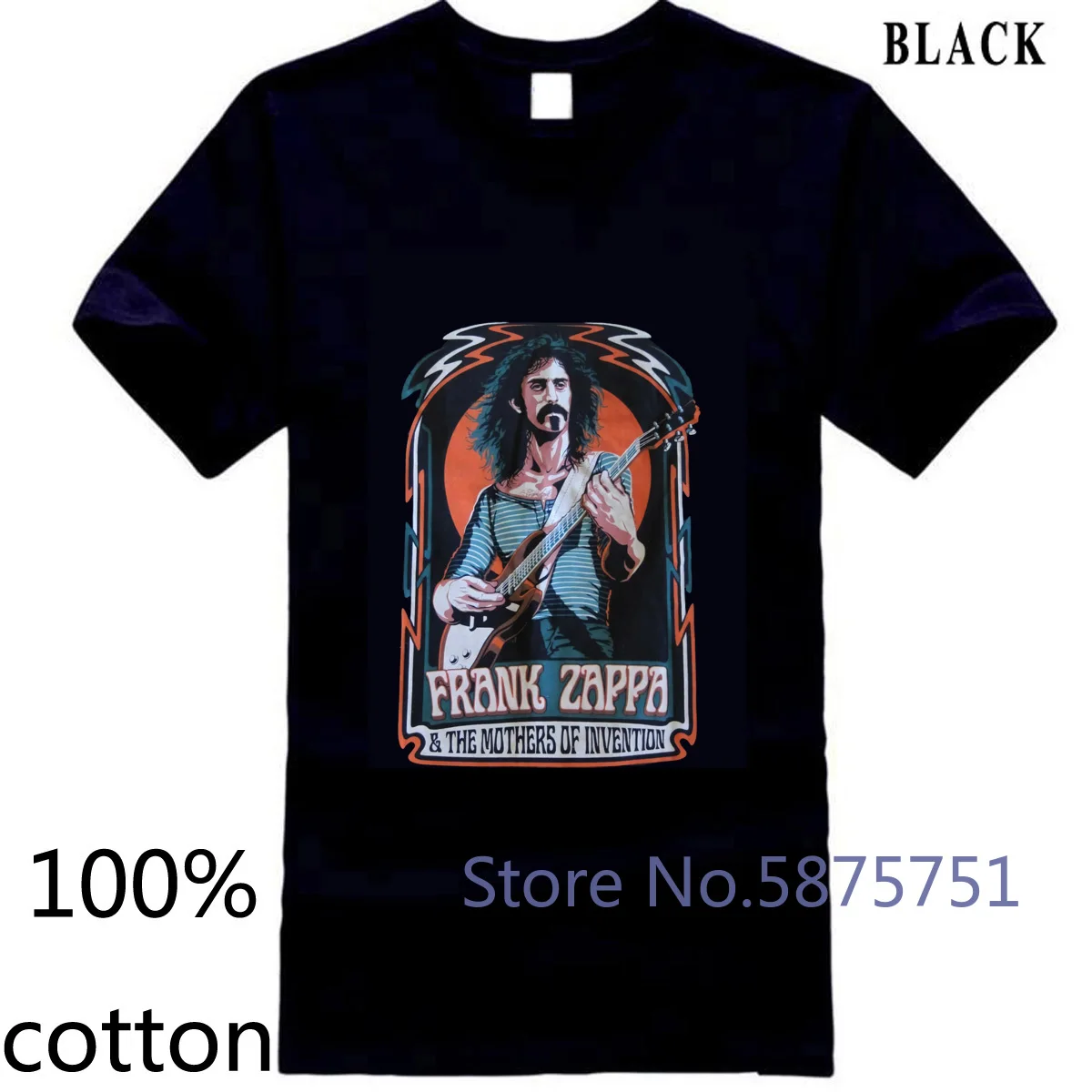 Новинка Мужская футболка с надписью Frank Zappa &amp The изобретения 22 дюйма прямая топы