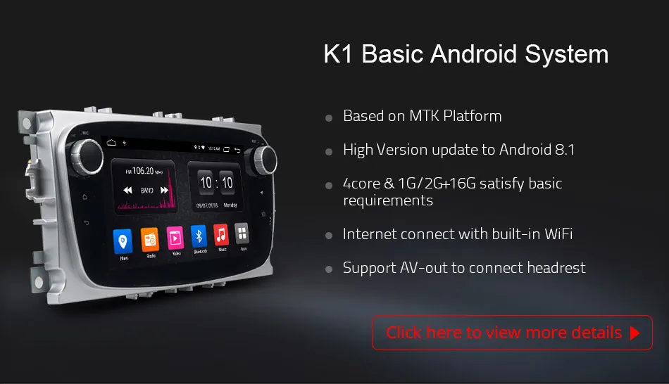 Best Ownice Android K1 K2 Octa Core  32G ROM Car DVD player GPS for Ford Mondeo S-Max Cmax Focus II GPS Radio Support 4G LTE 9