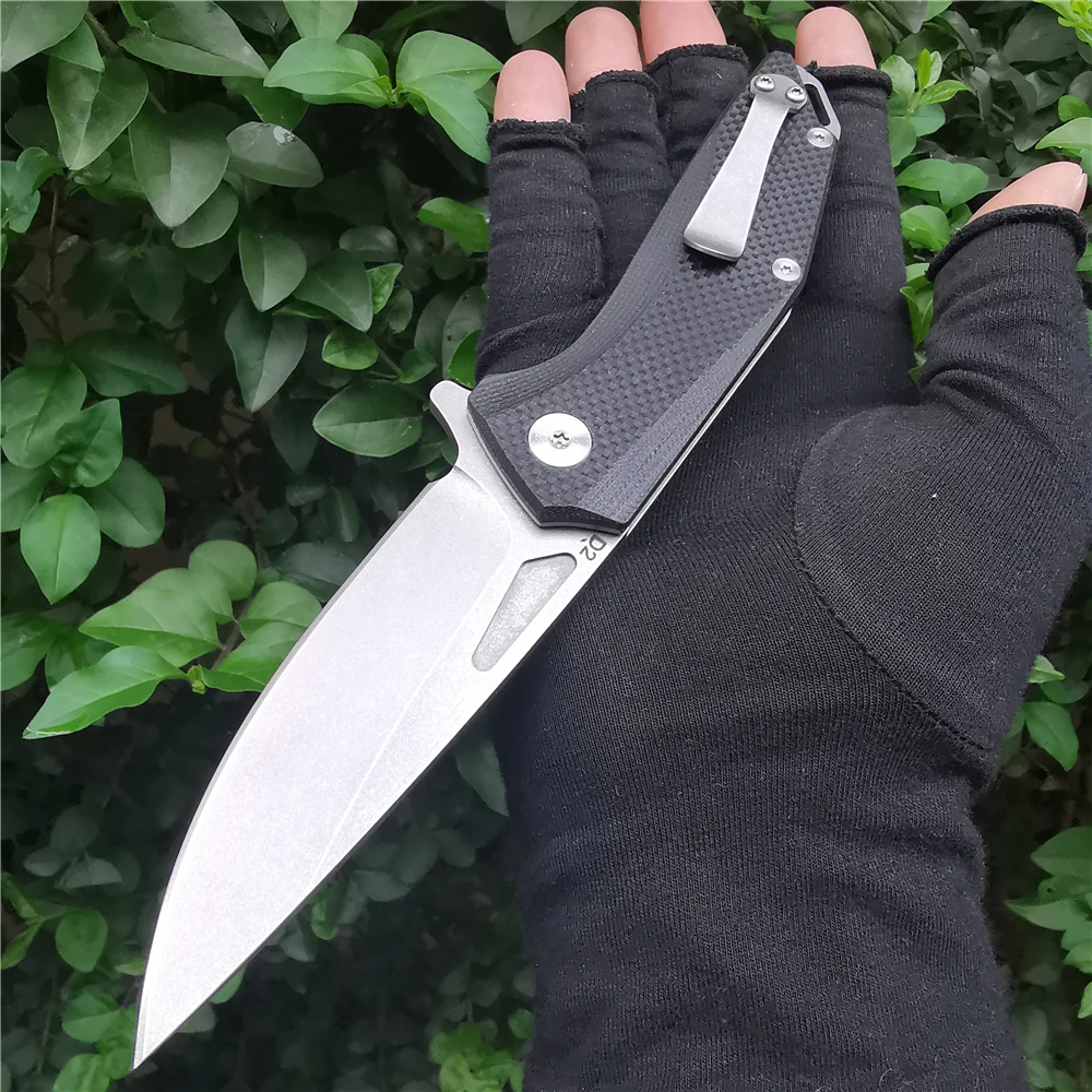 Складной нож с лезвием G10 60 61HRC D2 карманный тактический инструмент ножи для