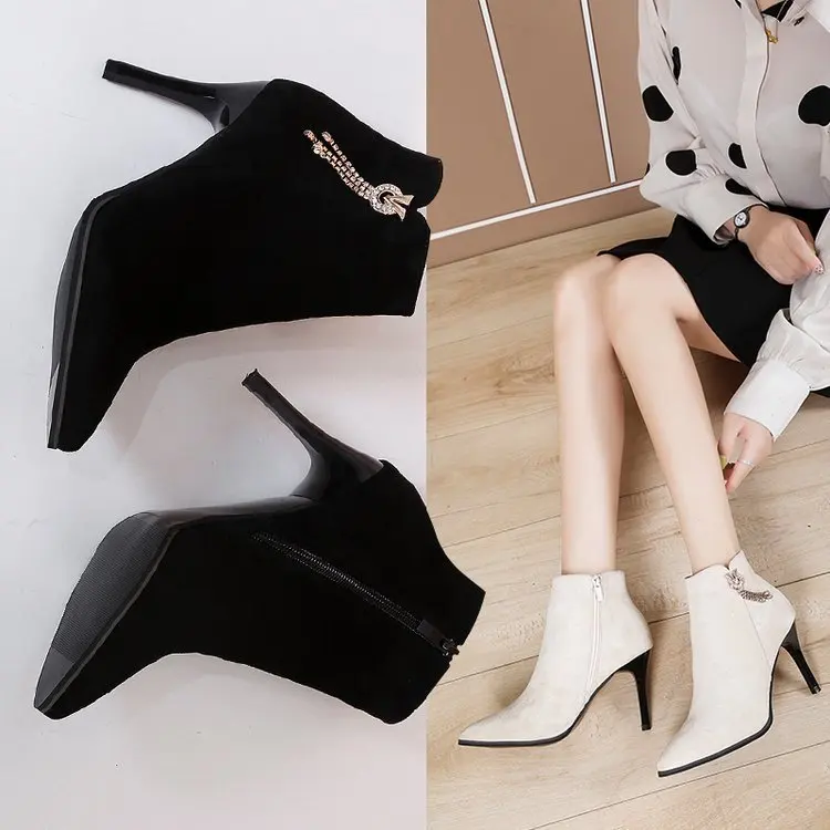 

2019 Increase Down Keep Warm Martin Boots Woman Side Zipper Short Boots Woman Zapatos De Mujer Women Shoes