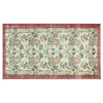 

Handmade Natural Vintage Turkish Area Rug 115x201 Cm-3'9''X6'7''