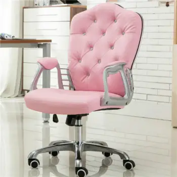 

European Princess powder computer chair home office student lift swivel chair boss study room chair broadcast live seat