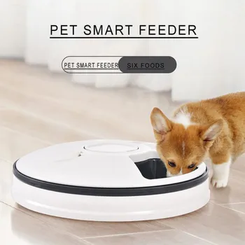 

best selling 2020 products Automatic 6-meal Pet Feeder For Cats And Dogs House Pets And Farm Animals support dropshipping