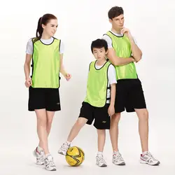 Футбольный отряд жилет баскетбольная команда одежда рекламная рубашка Детский Взрослый гоночный костюм