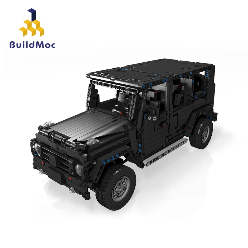 C232 With Motor BuildMOC совместимый Le High Tech серии дистанционного управления четыре колеса Смарт Mercedes-Benz G500 AMG C63 внедорожник - Цвет: C232 With Motor