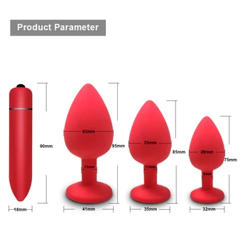 Soft Silicone Anal Butt Plug Prostate Massager Adult Anal Plug Mini Erotic Bullet Vibrator Lesbian Gay Sex Toys for Women Men 2