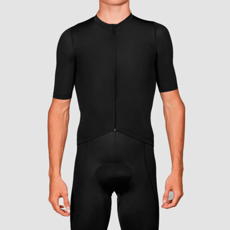 Черная овечья Мужская футболка с коротким рукавом из молочного шелка для велоспорта быстросохнущая одежда ciclismo maillot велосипед нагрудник шорты наборы - Цвет: jersey set 8