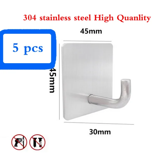 304 Hooks-5pcs Кухонная полка, органайзер, сушилка для посуды, над раковиной, посуда, чаша-держатель, сушилка для посуды, полка для кухонного хранения, столешница, Органайзер - Цвет: 304 Hooks-5pcs