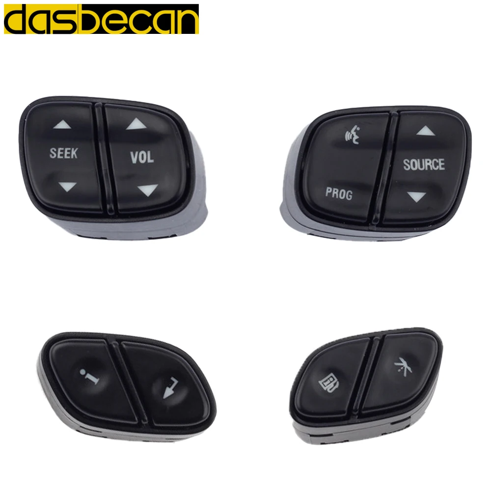 

Steering Wheel Regulator Buttons Radio Volume Control Switch Buttons for Chevy Silverado GMC 21997738 21997739 1999442 1999443