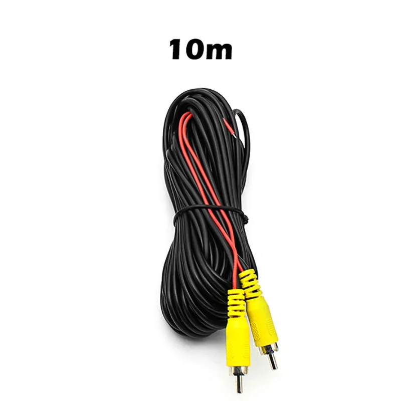 6/10/15/20 M RCA Car Reverse Rear View Parking Camera Video Extension Cable Cordwith Trigger Wire AV jack cable