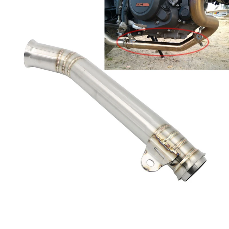 For KTM duke 690 2012 -2017 Duke Muffler Eliminator Middle Pipe Exhaust System Escape fit duke690 2013 2014 2015 2016 | Автомобили и