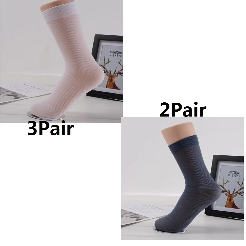 3Pairs 1/5/10 пар в комплекте; Для мужчин носки Ультра-тонкие дышащие Бизнес мужские носки для мальчиков носки длиной по щиколотку черный, белый цвет серый, на прочном Цвет Meias - Цвет: 3Pairs