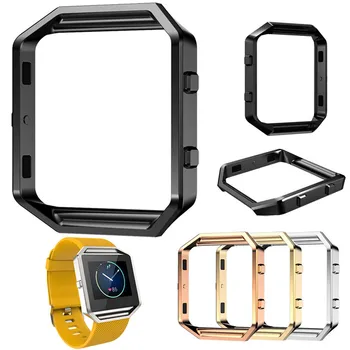 

Frame Case Cover Shell For Fitbit Blaze Stainless Steel Replacement case Activity Tracker Smart Watch Accessories