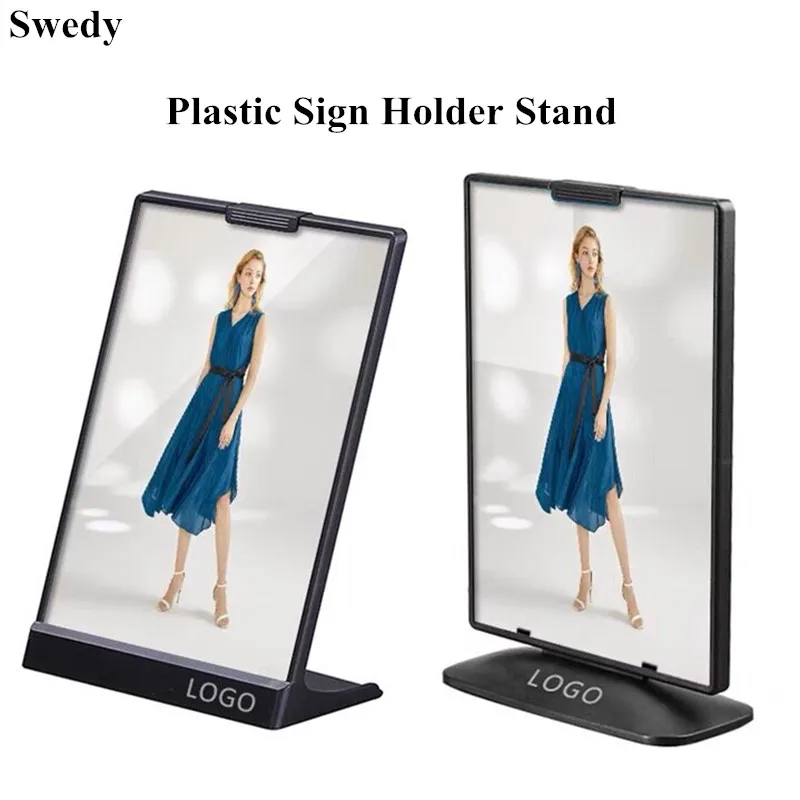 A6 105X148MM Clear Plastic Table Menu Card Stand Acrylic Sign Document Holder Display Stand Photo Picture Frame