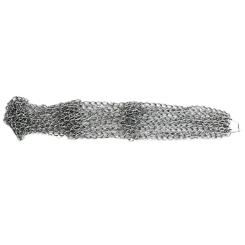

Iron Chain Basketball Net Professional Standard Heavy Duty Basketball Goal Net Replacement Basketball Net Silver