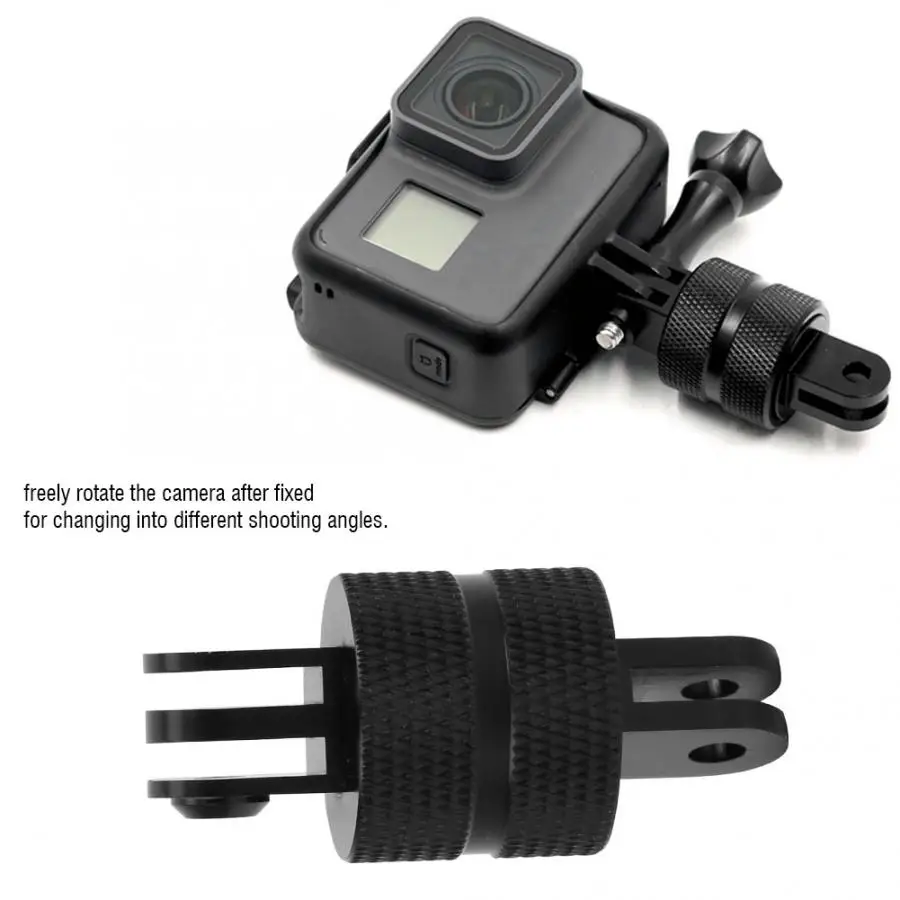 360 Degree Swivel Rotating Aluminium Tripod Adapter Mount for GoPro Hero 8 7 6 5 4 3