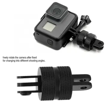 

360 Degree Swivel Rotating Aluminium Tripod Adapter Mount for GoPro Hero 8 7 6 5 4 3 Xiaomi Yi 4K Sjcam Eken Go Pro 8 Accessory