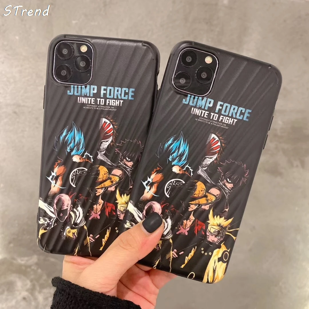 Japan Jump Force Juvenile comics Phone Case For iPhone 7 8 6 s Plus X XS Max XR 11 pro 11promax Dragon Ball One Piece IMD Cover | Мобильные