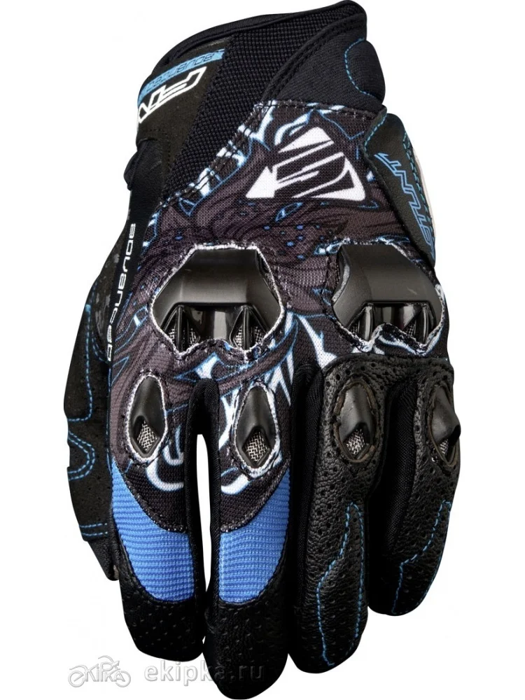 Five перчатки женские Stunt Evo Replica flower blue(8(S