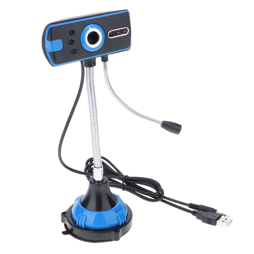 USB LED Light Desk Microphone for Computer,Compatible with PC, Laptop, Professional Desktop Mic with Stand