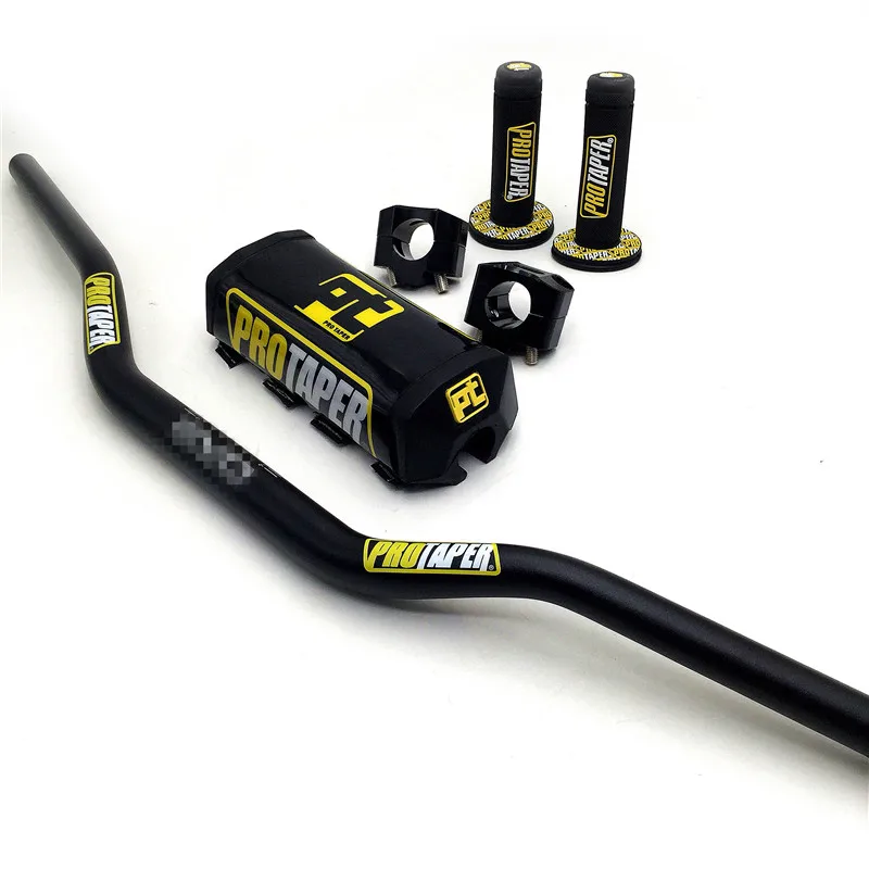 Black PT Руль для PRO Taper Pack Bar 1-1/" ручка бар колодки ручки Pit Pro гоночный Dirt Pit велосипед Мотоцикл CNC 28,5 мм адаптер - Цвет: Black PT