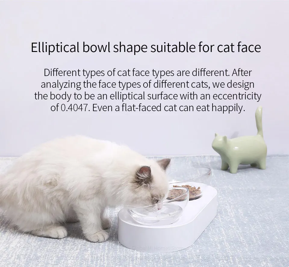 XIAOMI Youpin PETKIT 15 градусов регулируемая двойная миска для еды и воды вместе двойного назначения Удобная миска для кошки