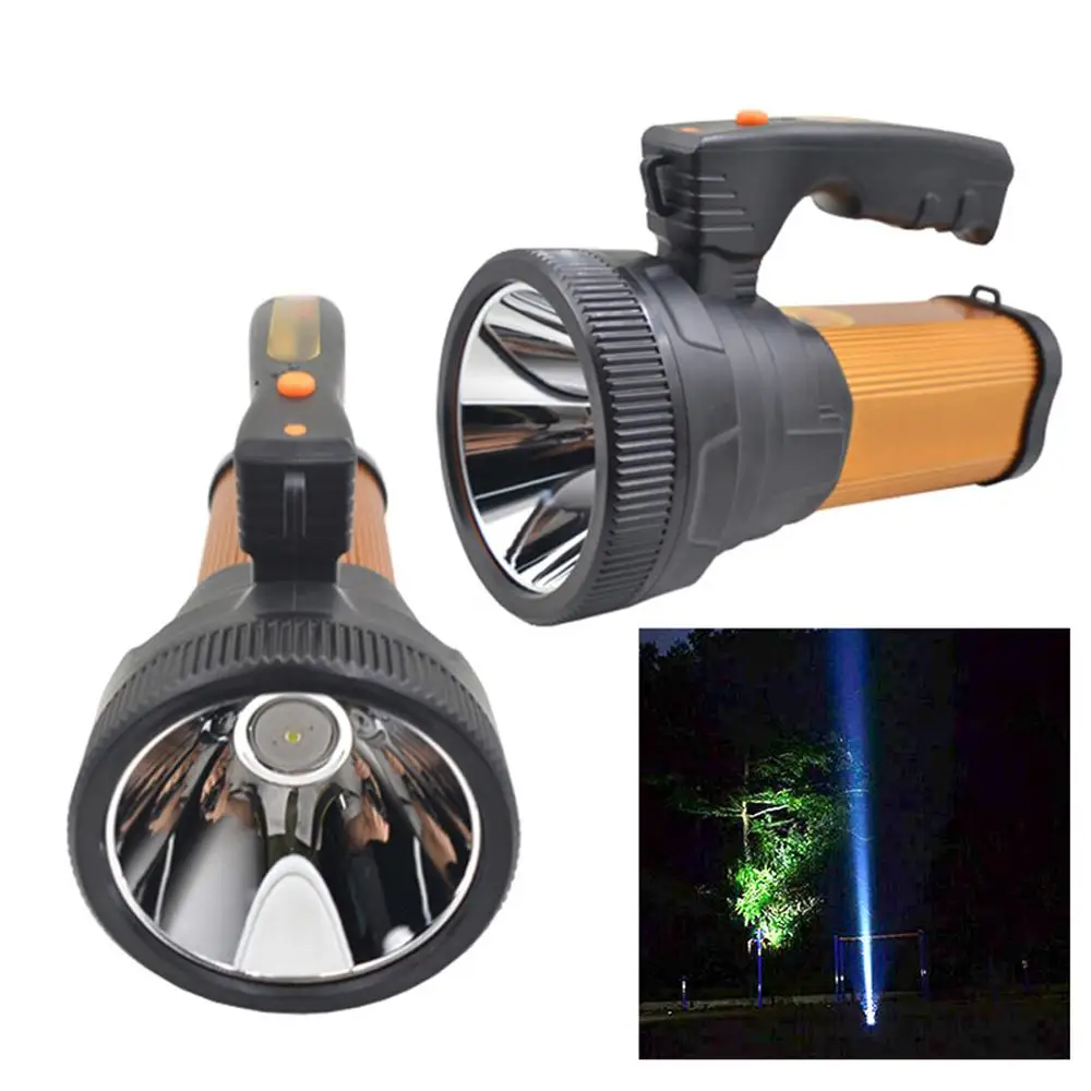 

Super Bright Outdoor Handheld Portable USB Rechargeable Flashlight Torch Handheld LED Searchlight Spotlight Flashlight Lamp