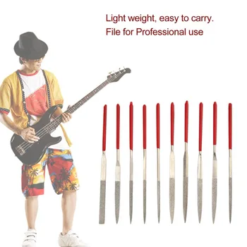 

1 Set Guitar Fret Nut Saddle Slot Pickguard Grinding File Group Set Luthier Repair Tool 2018 Hot