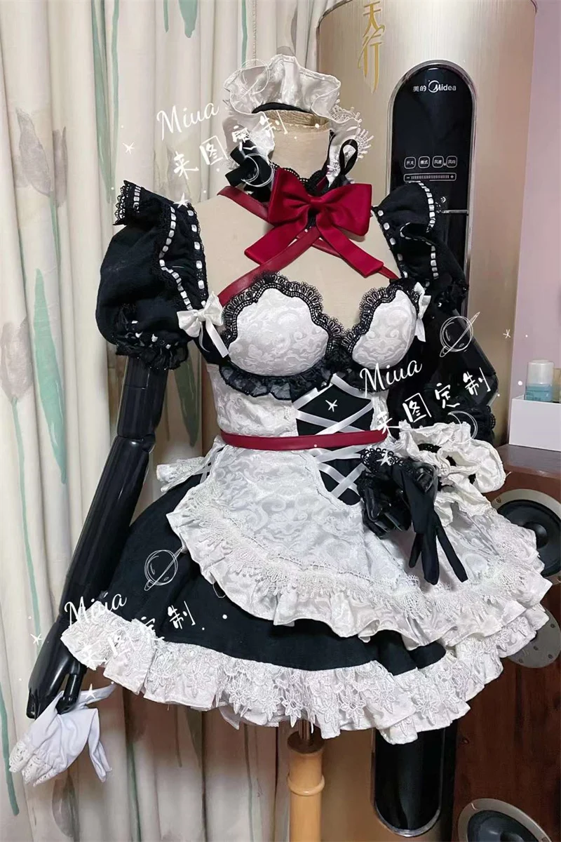 

COSMART VTuber Hololive Veibae VShojo Lolita горничная форма платье косплей костюм для женщин Хэллоуин Карнавал Наряд Новинка 2022