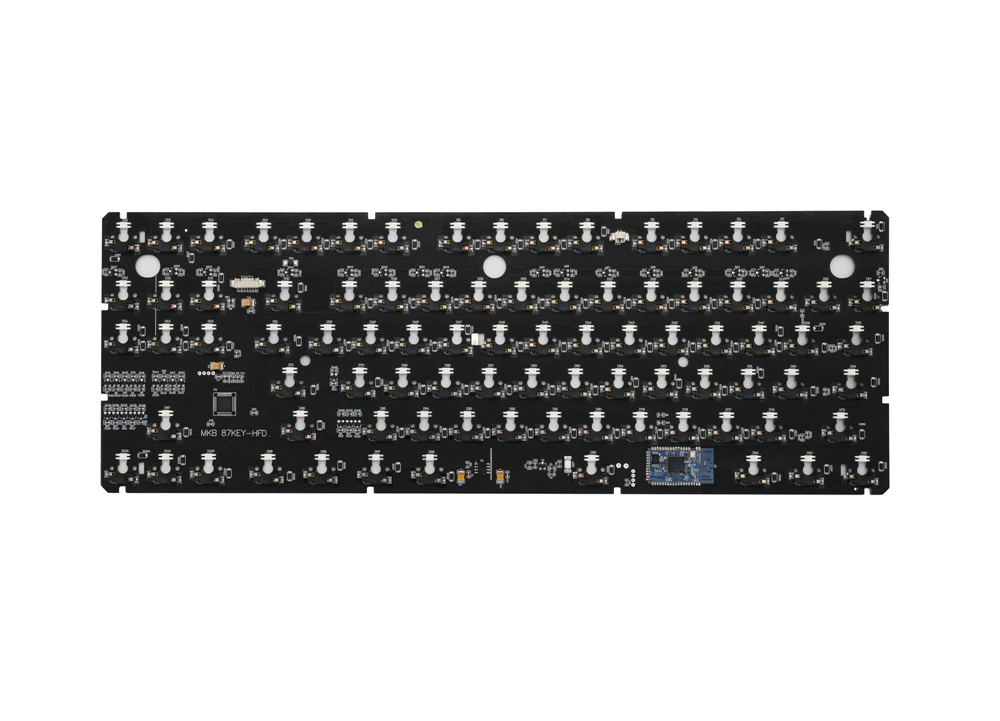 Chave de Modo Interruptor de Efeitos de Iluminação Led tipo c Dual Bluetooth Teclado Mecânico 80% Tkl Hot Swappable Interruptor Rgb Mkb87 87 Kit - Imagem 3