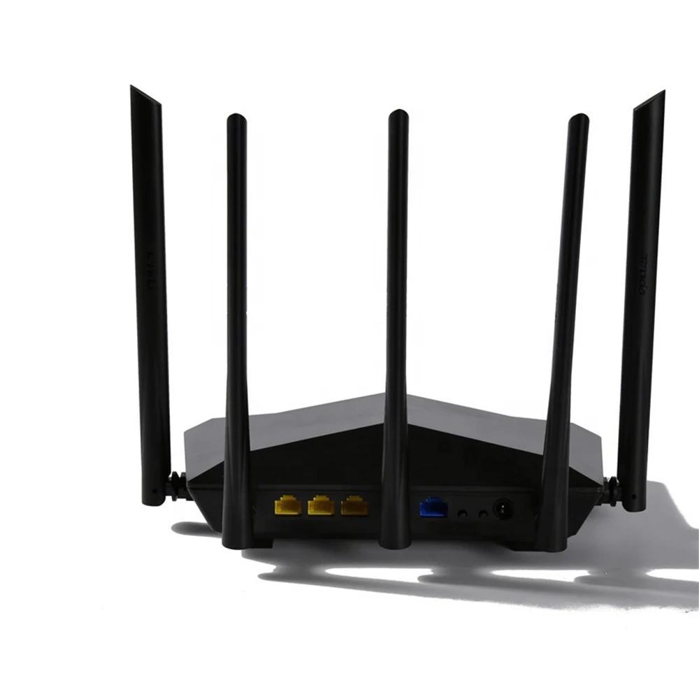 Tenda AC7 Беспроводные Wi-Fi роутеры 11AC 2,4 ГГц/5,0 ГГц Wi-Fi ретранслятор 1* WAN+ 3* LAN порты 5* 6dbi антенны с высоким коэффициентом усиления умное управление приложением