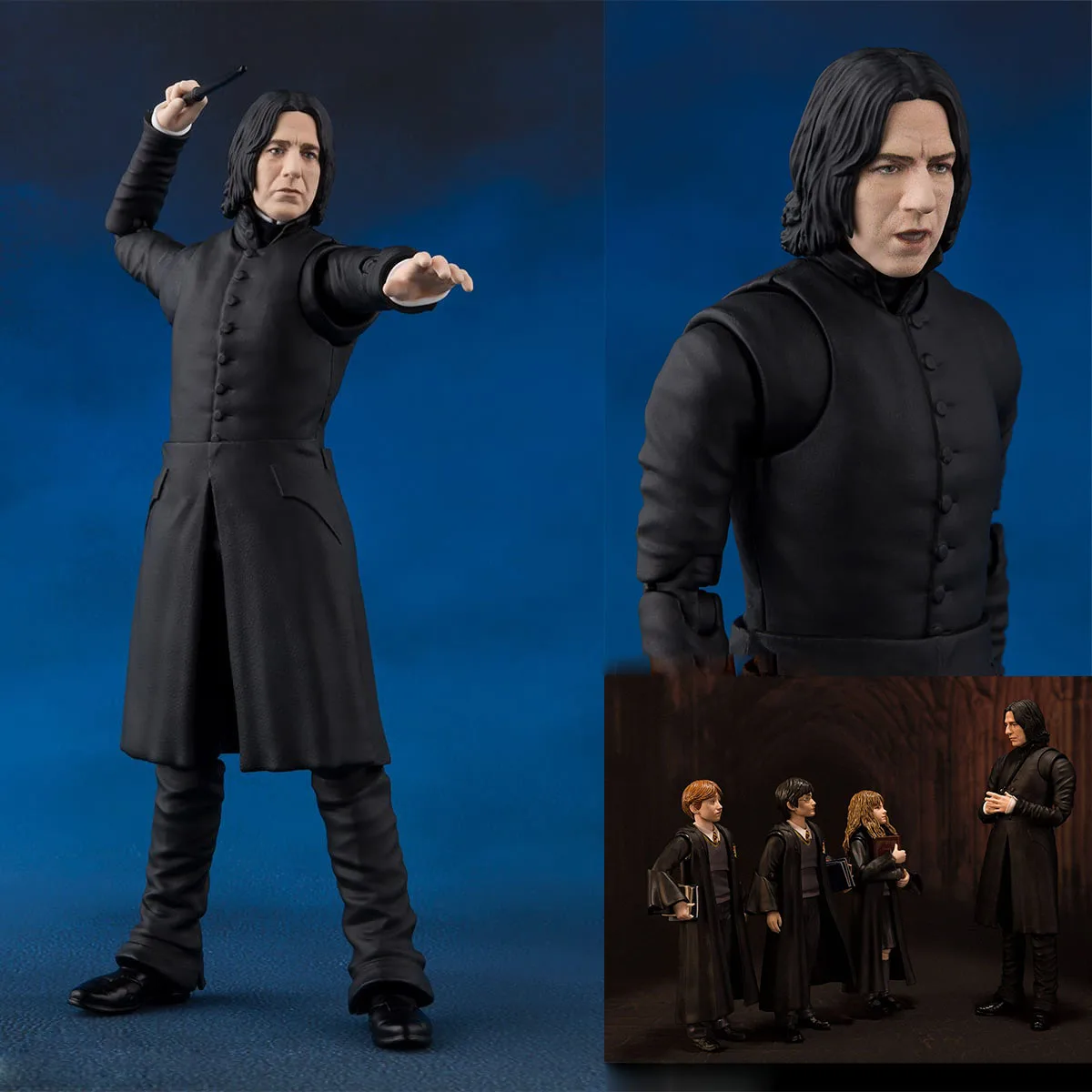 

SHF SNAPE Action Figure Toys Magic Movie HP Collectible Model RON WEASLEY HERMIONE GRANGER SHF Doll Gift For Collector Fans Toys