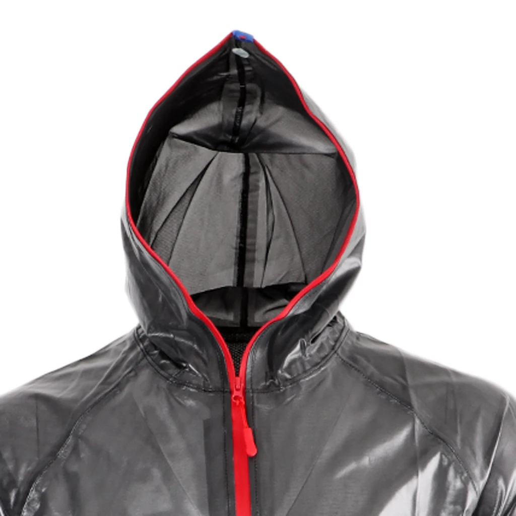 1 set Mens Motorcycle Cycling Full Rain Suit Waterproof Hooded Top Rain Coat Pant for outdoor activity 