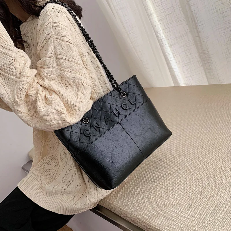 

Large Capacity Bag Women's 2020 New Style Autumn And Winter Fashion Glorious Korean-style Chain Shoulder Bag Western Style Spira