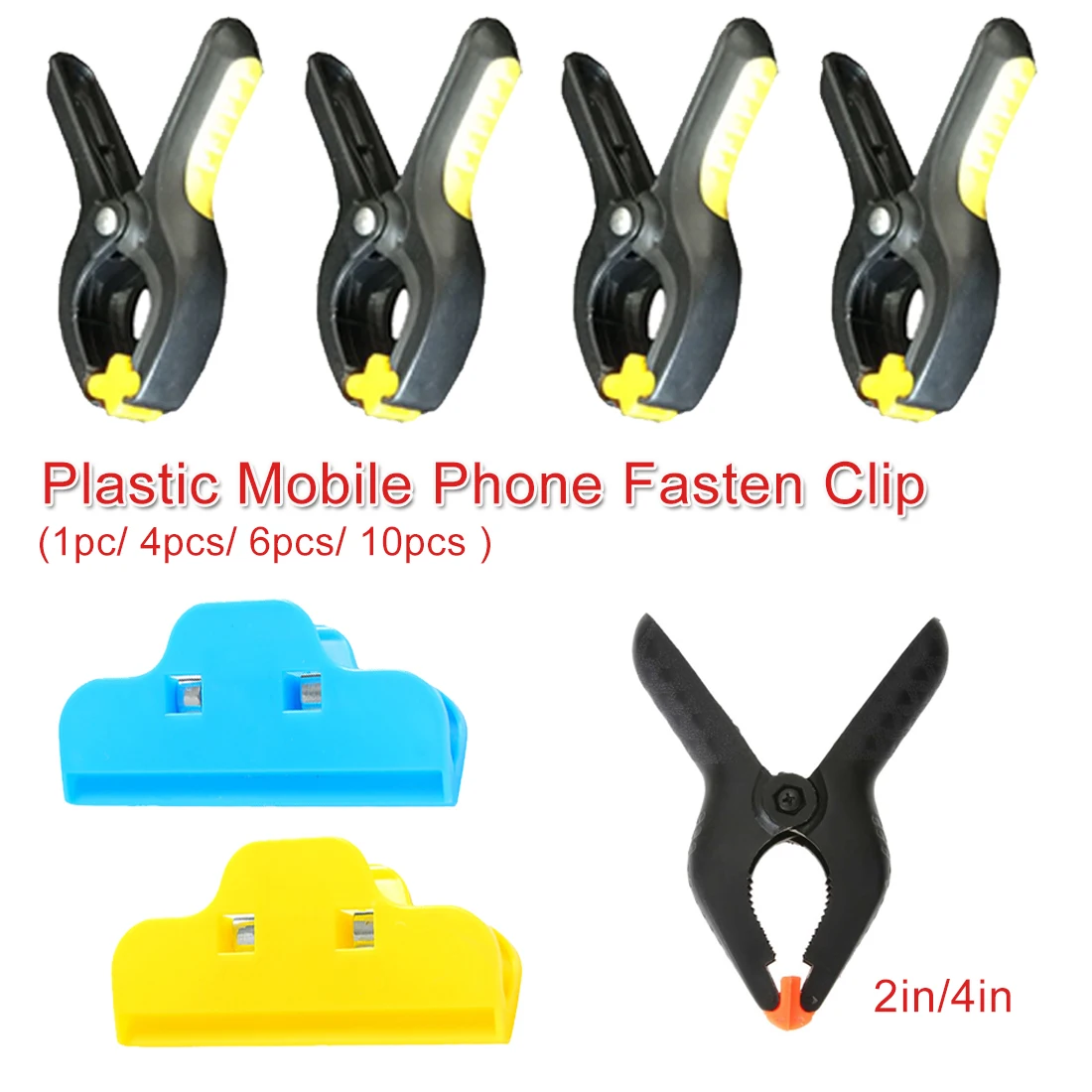 

Phone Screen Fastening Clamp 4pcs/6pcs/10pcs Plastic Clip Fixture Holding Repair Tool for IPhone Repair Mobile Phone Fasten Clip