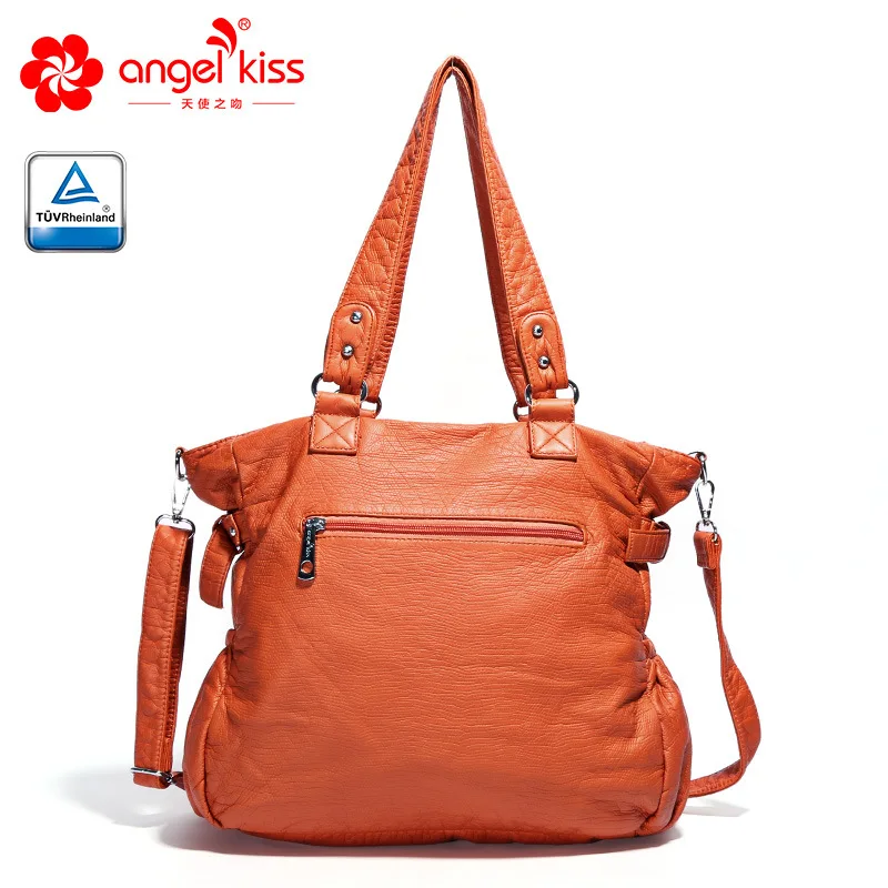Женские сумочки с эффектом потертости Angelkiss брендовые сумки через плечо из